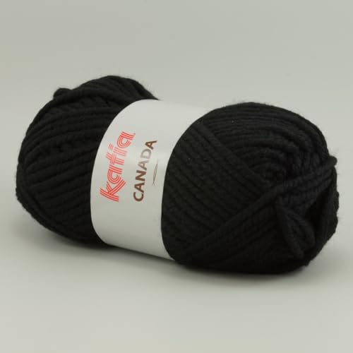 Katia Canada 002 schwarz 100g Wolle Katia Canada 002 schwarz 100g Wolle von Katia