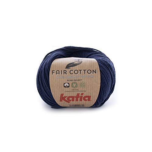 Katia Fair Cotton Fb. 05 - Marine, Baumwollgarn, organische Baumwolle, Biobaumwolle zum Stricken und Häkeln Katia Fair Cotton Fb. 05 - Marine, Baumwollgarn, organische Baumwolle, Biobaumwolle zum Stricken und Häkeln von Katia