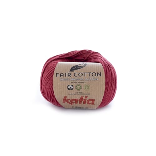 Katia Fair Cotton Fb. 27 - granat, Baumwollgarn, organische Baumwolle, Biobaumwolle zum Stricken und Häkeln Katia Fair Cotton Fb. 27 - granat, Baumwollgarn, organische Baumwolle, Biobaumwolle zum Stricken und Häkeln von Katia