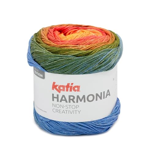 Katia Harmonia | Baumwollgarn mit Farbverlauf | 100% Baumwolle | zum Stricken und Häkeln 150g 540m (217) von Katia