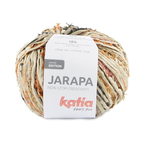 Katia Jarapa - Farbe: Naranjas/Rojizo/Gris (501) - 100 g/ca. 70 m Wolle von Katia