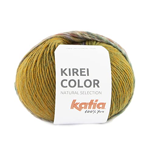 Katia Kirei Color - Farbe: Ocre/Kaki/Vivos (355) - 100 g/ca. 160 m Wolle von Katia