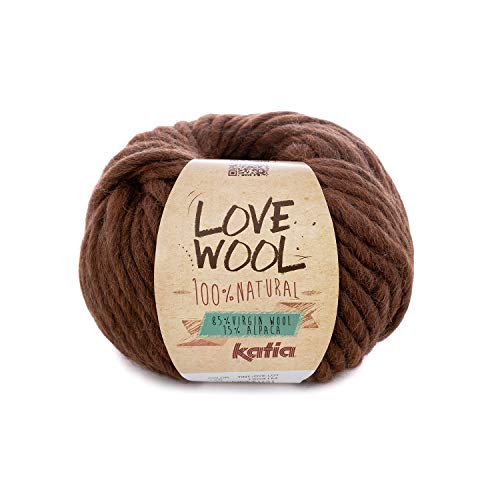 Katia Love Wool - Farbe: Marrón (126) - 100 g/ca. 50 m Wolle von Katia