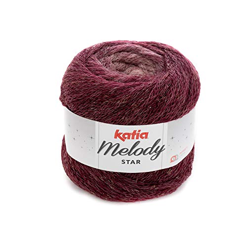 Katia Melody Star - Farbe: Salmón/Vino (400) - 100 g/ca. 280 m Wolle von Katia