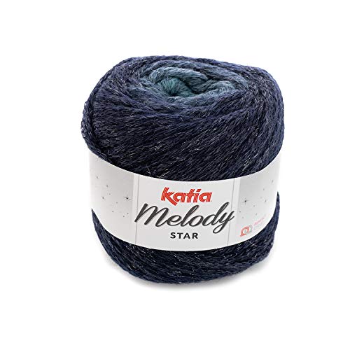 Katia Melody Star - Farbe: Turquesa/Marino (407) - 100 g/ca. 280 m Wolle von Katia