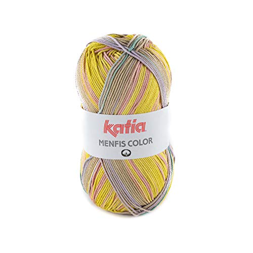 Katia Menfis Color Farbe 109, Baumwollgarn mit Farbverlauf, 100g Baumwolle, Stricken, Häkeln, Nadelstärke 2,5-3,5 mm Katia Menfis Color Farbe 109, Baumwollgarn mit Farbverlauf, 100g Baumwolle, Stricken, Häkeln, Nadelstärke 2,5-3,5 mm von Katia