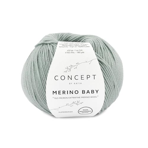 Katia Merino Baby - CONCEPT - Farbe: Verde Agua (97) - 50 g/ca. 165 m Wolle von Katia