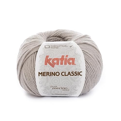 Katia Merino Classic - Farbe: Gris Medio (12) - 100 g / ca. 240 m Wolle von Katia