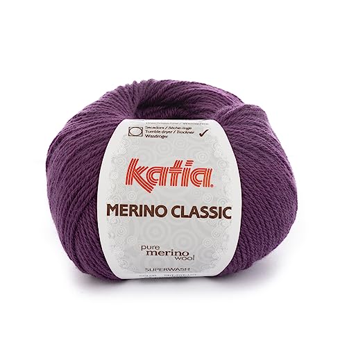 Katia Merino Classic - Farbe: Morado (28) - 100 g/ca. 240 m Wolle von Katia