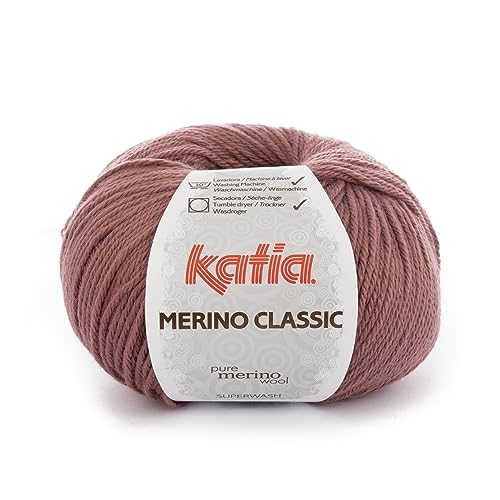 Katia Merino Classic - Farbe: Rosado Oscuro (74) - 100 g/ca. 240 m Wolle von Katia