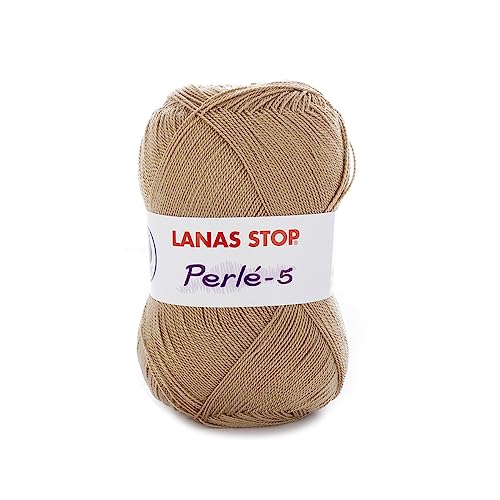 Katia Perlé-5 - Lanas Stop - Farbe: Beige (8) - 100 g/ca. 500 m Wolle von Katia
