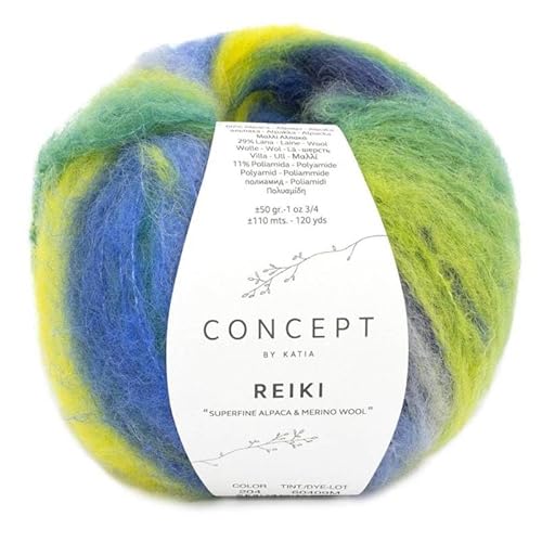 Katia REIKI de Wolle, Blau, Cod.204 von Katıa