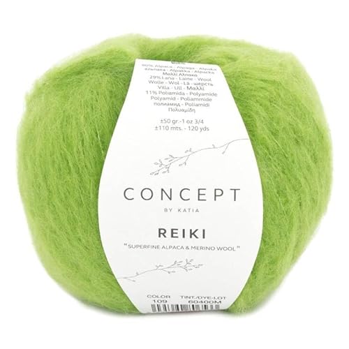 Katia REIKI de Wolle, Pistazienfarben, Cod.109 von Katıa