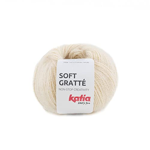Katia Soft Gratté - Farbe: Crema (70) - 50 g/ca. 150 m Wolle von Katia