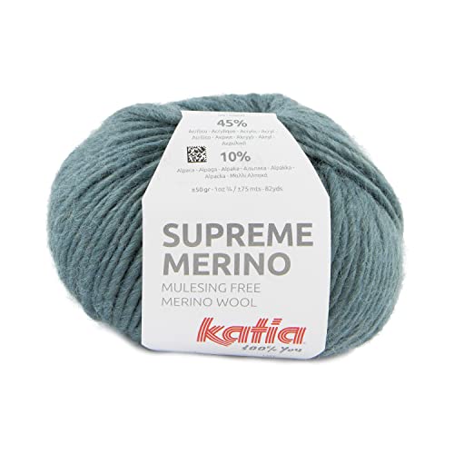 Katia Supreme Merino - Farbe: Canard (101) - 50 g/ca. 75 m Wolle von Katıa