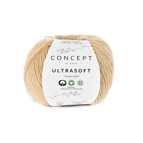 Katia Ultrasoft Fb. 62 beige, Bio Baumwolle zum Stricken, GOTS zertifiziert, organische Baumwolle, organic cotton Garn zum Häkeln, Wolle vegan Katia Ultrasoft Fb. 62 beige, Bio Baumwolle zum Stricken, GOTS zertifiziert, organische Baumwolle, organic cotton Garn zum Häkeln, Wolle vegan von Katia