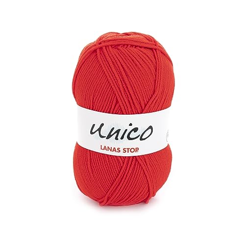 Katia Unico - Lanas Stop - Farbe: Rojo (4) - 100 g/ca. 266 m Wolle von Katia
