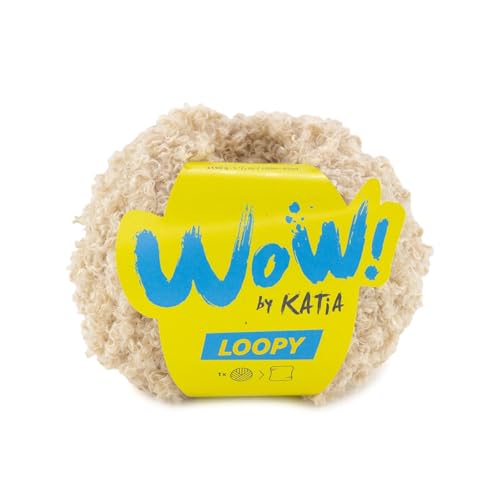 Katia WOW! LOOPY Garn in 150-Gramm- und 60-Meter-Knäueln (151 - Beige) von Katıa