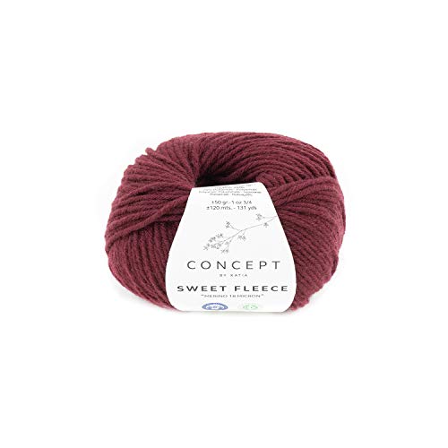 Katia Wolle Sweet Fleece Farbe 68, exclusive Merinowolle 18 Micron zum Stricken oder Häkeln Katia Wolle Sweet Fleece Farbe 68, exclusive Merinowolle 18 Micron zum Stricken oder Häkeln von Katia