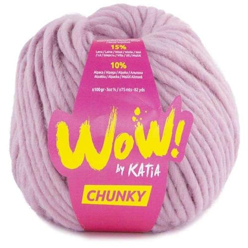 Katia Wow Chunky Wolle Knäuel Rosa Cod.57 Katia Wow Chunky Wolle Knäuel Rosa Cod.57 von Katıa