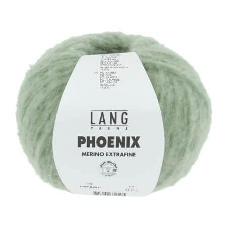 Lang Yarns 100g "Phoenix"- Farbe: 92 - lindgrün - eines der weichsten Garne, welches Sie je gefühlt haben. von Katia
