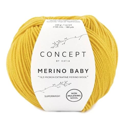 Merino Baby Wolle Katia Bernsteinfarben Cod.153 von Katia