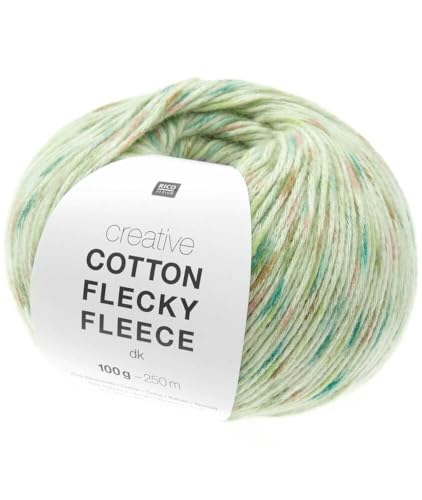 Rico Design 100g Creative Cotton Flecky Fleece dk - Farbe: 13 - grün - einfarbiger Flausch in den bedruckte Baumwollfäden hineingearbeitet sind Rico Design 100g Creative Cotton Flecky Fleece dk - Farbe: 13 - grün - einfarbiger Flausch in den bedruckte Baumwollfäden hineingearbeitet sind von Katıa