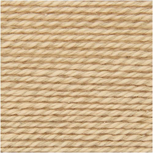 Rico Design 50g Luxury Organic Cotton Silk dk - Farbe 02 - sand - Bestehend zu 100% aus hochwertigen, edlen Naturfasern. von Katia