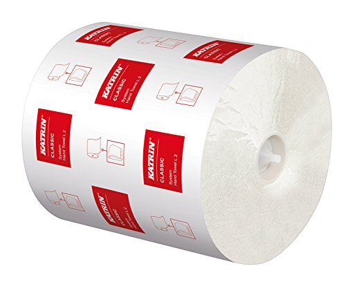 Katrin 460232 Classic System L2 Handtuchrolle, 2-lagig 200m (6-er Pack) von Katrin