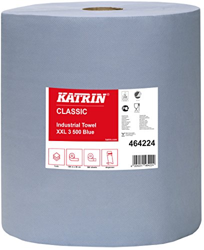 Katrin AFK224-B Classic Handruch für die industrielle Anwendung, 3-lagig, laminiert, Palette, XXL, Blau, 2 Stück von Katrin