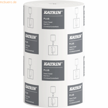 Katrin Handtuchrolle 2634 2-lagig 205mmx60m weiß 12 Rollen von Katrin