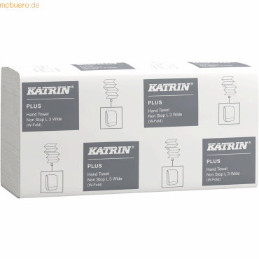 Katrin Papierhandtuch Plus Non Stop L3 wide 61563 3-lagig weiß 2.250 B Katrin Papierhandtuch Plus Non Stop L3 wide 61563 3-lagig weiß 2.250 B von Katrin