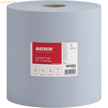 Katrin Putzrolle XXL3 blue 464262 3-lagig 1.000 Blatt Katrin Putzrolle XXL3 blue 464262 3-lagig 1.000 Blatt von Katrin