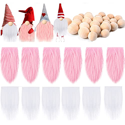 12 Stück Vorgeschnittener Wichtelbart Zum Basteln, DIY Wichtel Bart Mit Holzkugeln Nase, GNOME Zwergbart Kunstpelzstoff Kunstfell GNOME Für Wichtel Zubehör Kindergeschenke 12 Stück Vorgeschnittener Wichtelbart Zum Basteln, DIY Wichtel Bart Mit Holzkugeln Nase, GNOME Zwergbart Kunstpelzstoff Kunstfell GNOME Für Wichtel Zubehör Kindergeschenke von Katutude
