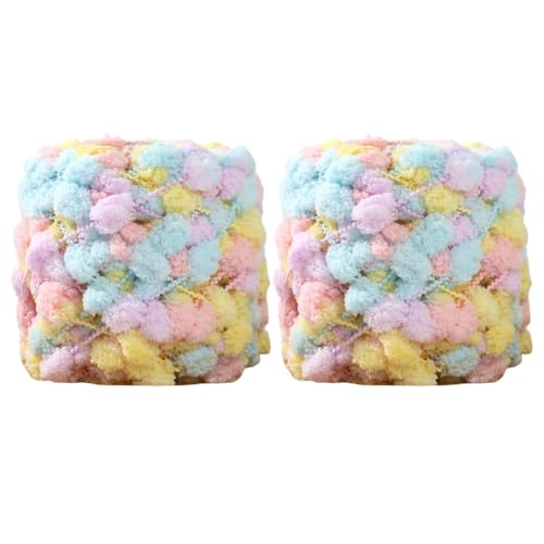 2 Rolle Puffy Grobe Wolle Chenille-garn Pom-pom-garn Handgestricktes Deckengarn Projekte Wolldecke Garn Dickes Garn Zum Häkeln Strickgarn Häkeln Schal Handgefertigt Decken Mützen Pullover von Katutude