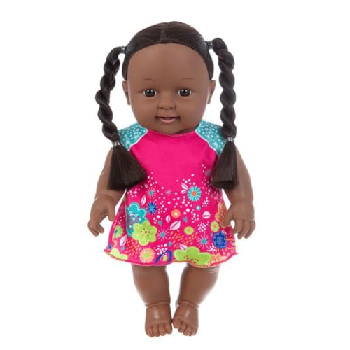 Babypuppe 30 cm realistische wiedergeborene Puppe Babymädchen Mini-Reborn-Puppen Mini-emulierte Puppe Bebe-Reborn-Silikon-Neugeborenen-Babypuppe mit Kleidung Spielzeugpuppe für Kinder von Katutude