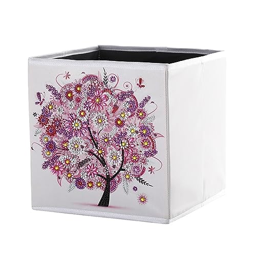 DIY Diamond Painting Aufbewahrungsbox, Aufbewahrungsbox Faltbare, 25x25x25cm Aufbewahrungskiste, Aufbewahrungswürfel, Faltbox, Organizer Box für Spielzeug, Kleidung von Katutude