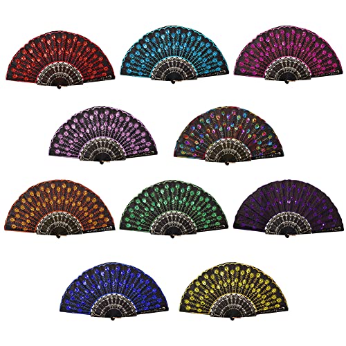 Katutude 10 Stück Faltfächer Handfächer Fächer, Japanische Fächer mit Pailletten, Folding Fans Hand Fans Japanische Stil Hand Fächer Klappfächer Taschenfächer für Wanddekoration Hochzeit Geschenke Katutude 10 Stück Faltfächer Handfächer Fächer, Japanische Fächer mit Pailletten, Folding Fans Hand Fans Japanische Stil Hand Fächer Klappfächer Taschenfächer für Wanddekoration Hochzeit Geschenke von Katutude