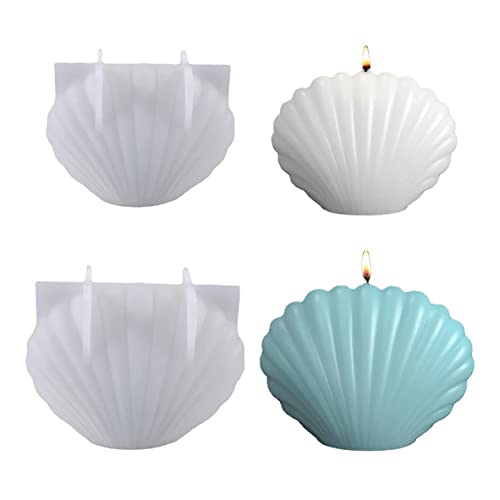 Katutude 2PCS Muschel-Harzformen, Muschelform Kerzen Gießformen, Muschel Silikonform für Epoxidharz Formen Epoxidharz Kerzen Seife Gussformen DIY Handgemacht Katutude 2PCS Muschel-Harzformen, Muschelform Kerzen Gießformen, Muschel Silikonform für Epoxidharz Formen Epoxidharz Kerzen Seife Gussformen DIY Handgemacht von Katutude
