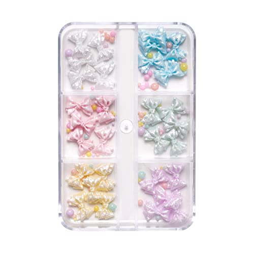 Katutude 3D Nail Art Charms Niedliche Bunte Harz Schleife Bär Schmetterling Herz Nail Schmuckzubehör, Schleifen Nagel Dekorationen, Perlen Glitzer für Nail Art Dekoration Katutude 3D Nail Art Charms Niedliche Bunte Harz Schleife Bär Schmetterling Herz Nail Schmuckzubehör, Schleifen Nagel Dekorationen, Perlen Glitzer für Nail Art Dekoration von Katutude