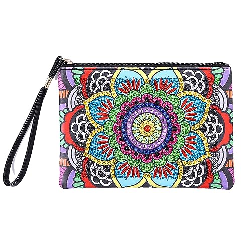 Katutude DIY Diamond Painting Handtasche Aufbewahrungstasche, 5D Diamond Painting Frauen Handytasche Diamant Malerei Kleine Tasche Kosmetiktasche, Damen Brieftasche für Party Abend von Katutude