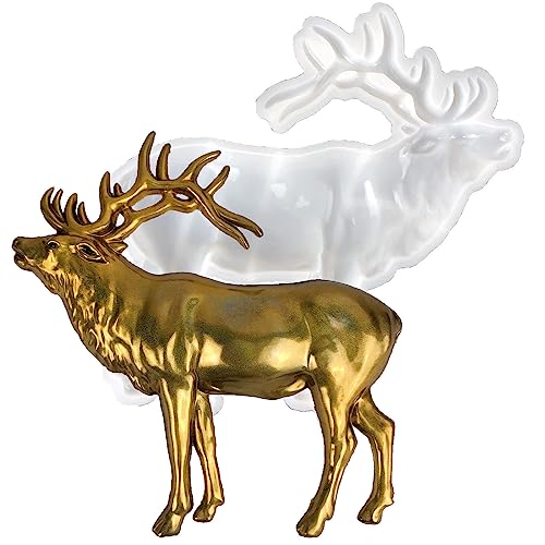 Katutude Hirsch Silikonform 3D-Große Tier-Silikonformen, Epoxidharz Form Tier Gießform Animal Resin Molds Silicone Wanddekorationen Harzform Für Wandbehang DIY Harz Handwerk Ornament Anhänger Katutude Hirsch Silikonform 3D-Große Tier-Silikonformen, Epoxidharz Form Tier Gießform Animal Resin Molds Silicone Wanddekorationen Harzform Für Wandbehang DIY Harz Handwerk Ornament Anhänger von Katutude