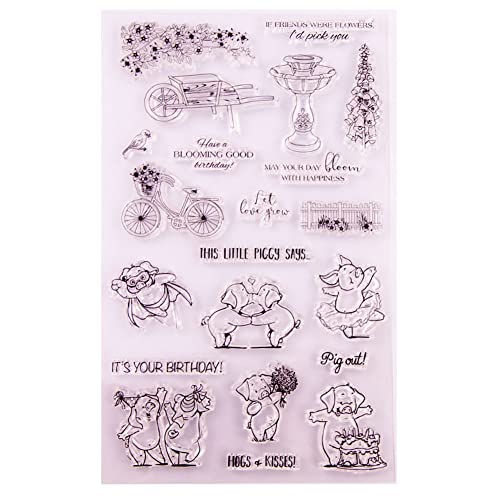 Katutude Tiere Silikonstempel, Klar Silikonstempel, Cartoon-Schwein Clear Stamps, Transparente Stempel für DIY Sammelalbum, Fotoalbum, Karten Herstellung Katutude Tiere Silikonstempel, Klar Silikonstempel, Cartoon-Schwein Clear Stamps, Transparente Stempel für DIY Sammelalbum, Fotoalbum, Karten Herstellung von Katutude