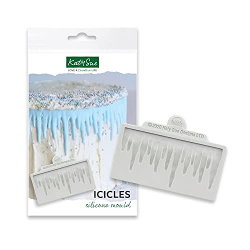 Katy Sue Designs CE0113 Icicles Silicone Mould Eiszapfen Silikonform, Silikon, grau von Katy Sue