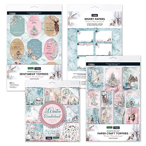 Katy Sue Kanban Crafts Winter Wonderland Papercraft Collection Bundle enthält 8 x 8 Premium-Papiere, Papercraft Topper, Sentiment Topper & Einlegepapiere. Katy Sue Kanban Crafts Winter Wonderland Papercraft Collection Bundle enthält 8 x 8 Premium-Papiere, Papercraft Topper, Sentiment Topper & Einlegepapiere. von Katy Sue