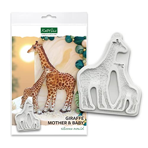 Katy Sue Giraffe Mutter & Baby Silikonform für Kuchendekoration & Basteln von Katy Sue