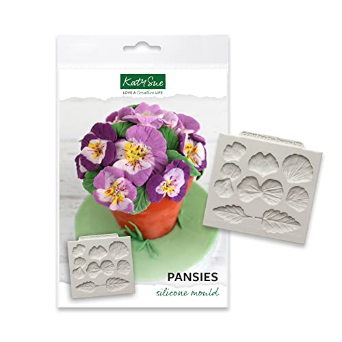 Stiefmütterchen Silikonform für Kuchendekoration, Basteln, Cupcakes, Sugarcraft, Süßigkeiten, Kartenherstellung und Ton, lebensmittelecht, hergestellt in Großbritannien, mehrjährige Blumen Stiefmütterchen Silikonform für Kuchendekoration, Basteln, Cupcakes, Sugarcraft, Süßigkeiten, Kartenherstellung und Ton, lebensmittelecht, hergestellt in Großbritannien, mehrjährige Blumen von Katy Sue