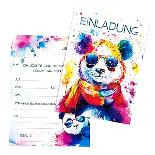 Katyjun 12 Stück Aquarell Panda Einladungskarten Geburtstag, Geburtstagseinladungen Mädchen, Einladungen Kindergeburtstag Jungs Katyjun 12 Stück Aquarell Panda Einladungskarten Geburtstag, Geburtstagseinladungen Mädchen, Einladungen Kindergeburtstag Jungs von Katyjun