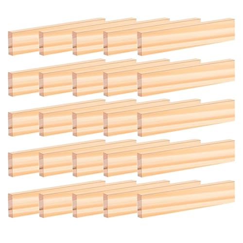 Katyjun 20 Stück Holzklötze Zum Basteln, 106x21x7mm Bastelholz Klötzchen, Easy Sticks von Katyjun