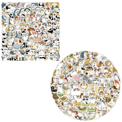Katyjun 200 Stück Katzen Sticker, Niedliche Wasserfeste Katzensticker Katyjun 200 Stück Katzen Sticker, Niedliche Wasserfeste Katzensticker von Katyjun